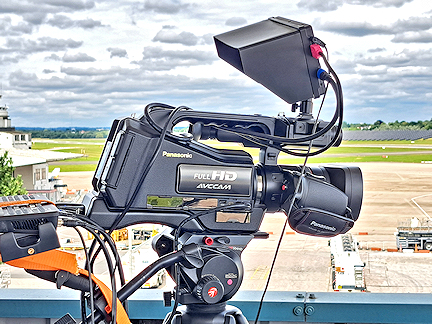 Wings On Air TV camera livestreaming from Birmingham Airport, UK